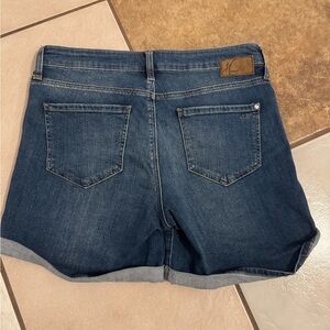 Mavi Dark Blue Rolled Hem Jean Shorts
